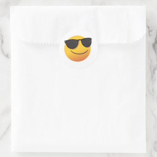 Cool Smiley Sticker | Fun Emoji Design (Sac)
