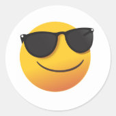 Cool Smiley Sticker | Fun Emoji Design (Devant)