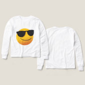 Cool Smiley Sweatshirt | Fun Emoji Graphic Design (Motif Recto et Verso)