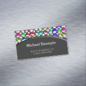 COOL SMILING FACES GROEP I + jouw idee Visitekaartje Magneet (Voorbeeld)