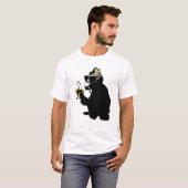 cool smoking monkey t-shirt (Voorkant volledig)