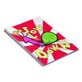 Cool Snail Cartoon Sticker Notitieboek (Rechterzijde)