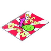 Cool Snail Cartoon Sticker Notitieboek (Linkerzijde)