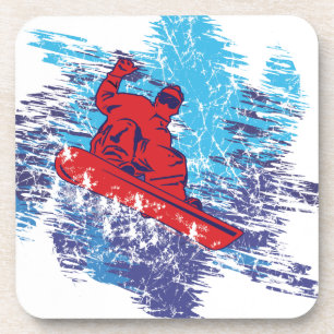 Cool Snowboarder Bier Onderzetter
