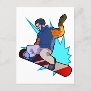 Cool Snowboarder Winter Sports Gift Briefkaart
