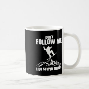Cool Snowboarding Art voor mannen Snowboardsneeuw Koffiemok
