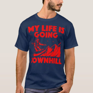 Cool Snowboarding Art voor mannen Snowboardsneeuw T-shirt