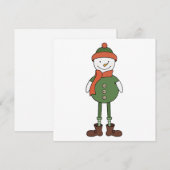 Cool Snowman Bedankkaart (Voorkant / Achterkant)