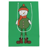Cool Snowman Medium Cadeauzakje (Achterkant)