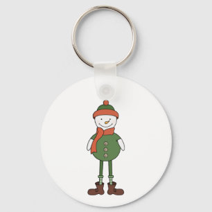Cool Snowman Sleutelhanger