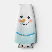 Cool Snowman's Xmas Party Flesjeskoeler (Voorkant)