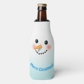 Cool Snowman's Xmas Party Flesjeskoeler (Fles Voorkant)