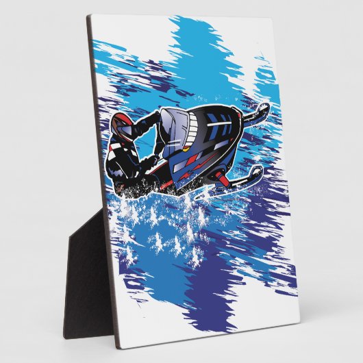 Cool Snowmobiler Fotoplaat (Zijkant)