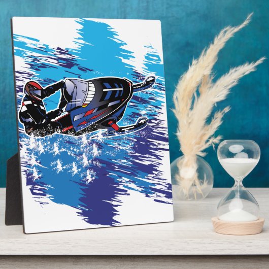 Cool Snowmobiler Fotoplaat (Zijkant)