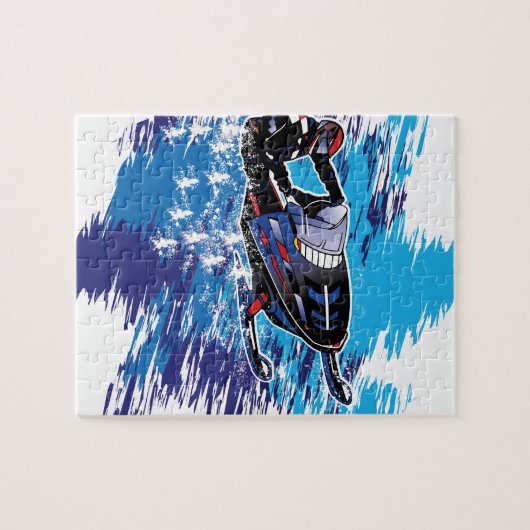 Cool Snowmobiler Legpuzzel (Horizontaal)