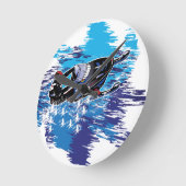 Cool Snowmobiler Ronde Klok (Hoek)