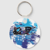 Cool Snowmobiler Sleutelhanger (Voorkant)