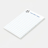Cool Soccer Coach Lined Custom Post-it® Notes (Schuin)