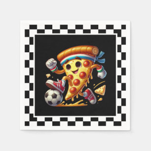 Cool Soccer Pizza Party Servet