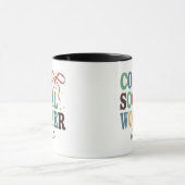 Cool Social Worker Retro Coquette Mug personnalisé (Centre)