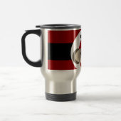 Cool Sock Monkey Beanie Pet Red Black Stripes Reisbeker (Links)