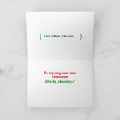 Cool Son Love Feestdagen Kaart (Binnen)