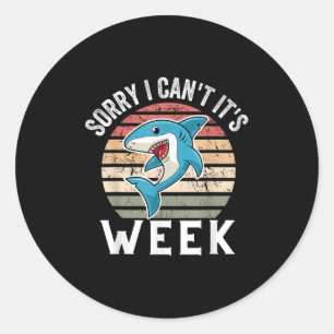 Cool Sorry dat ik het niet kan Het is week Grappi Ronde Sticker