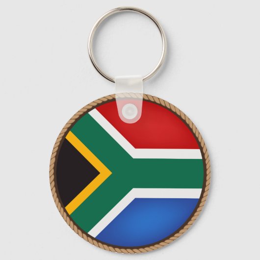 Cool South Africa Flag Seal Sleutelhanger (Voorkant)