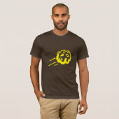 Cool Space Astroid Comet Design Geek T-shirt (Voorkant volledig)