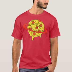 Cool Space Pizza Lovers, I Love Pizza Planet Graph T-shirt