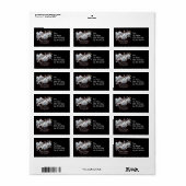 Cool Sparkling Étiquettes de adresse de Noël (Feuille entière)