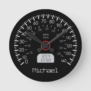 Cool Speedometer Horloge murale personnalisée