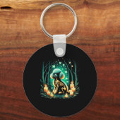 Cool Speelgoed Poedel Hond Skelet Halloween Hond M Sleutelhanger (Voorkant)