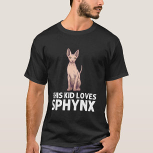 Cool Sphynx voor kinderen Jongens Haarloze Sphynx T-shirt