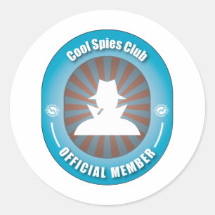 Cool Spies Club Ronde Sticker
