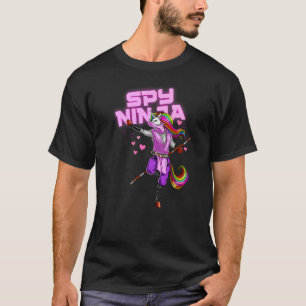 Cool Spion Gaming Ninja Gamer Eenhoorn Ninja Jonge T-shirt