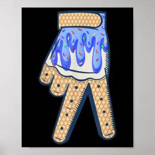 Cool Sport Baseball Home Bord Drip met Sprinkles Poster