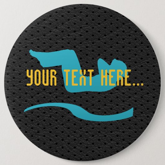 Cool Sport Gym Work Out Yoga Button (Voorkant)