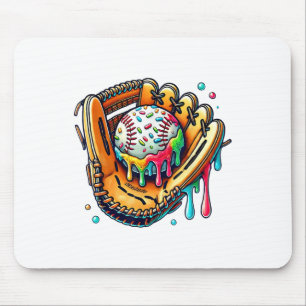 Cool Sport Honkbal handschoen Drip met Sprinkles D Muismat