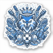 Cool Sports Liefhebbers Sticker (Voorkant)