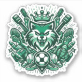 Cool Sports Liefhebbers Sticker (Voorkant)