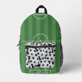 Cool Sports Soccer Field Pattern Bedrukte Rugzak (Voorkant)