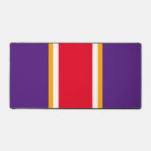 Cool Sporty Bright Red Royal Purple Racing Stripes (Recto)