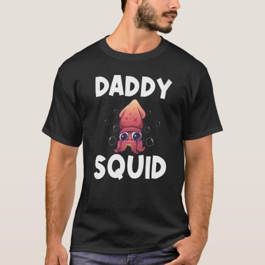 Cool Squid For Men Dad Octopus Biology Sea Animals T-shirt (Voorkant)