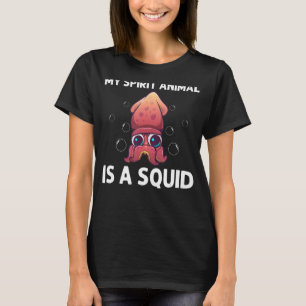 Cool Squid for men Women Octopus Biology Zee Anima T-shirt