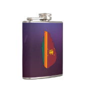 Cool Sri Lanka Flagkaart Heupfles (Rechts)