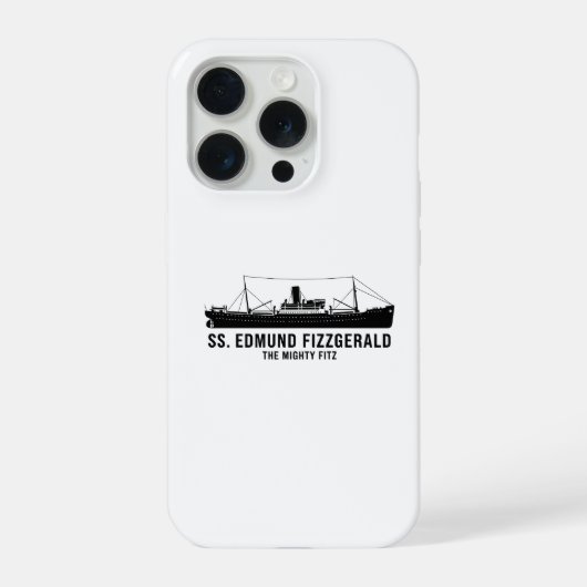 Cool SS Edmund Fitzgerald Mighty Fitz Grote Meren iPhone Hoesje (Achterkant)