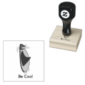 Cool Stampin Penguin Rubberstempel (Gestempeld)