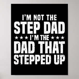 Cool Stap Up Papa Voor Mannen Vader Wereld#39; s B Poster