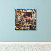 Cool Steampunk Gepersonaliseerde Foto Canvas Afdruk (Insitu (Houten vloer))